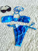 Picture of Blue Wave Floss Print Bikini Bottom